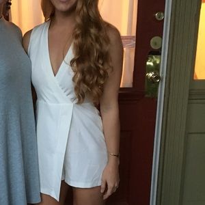 ASOS White Deep V Romper